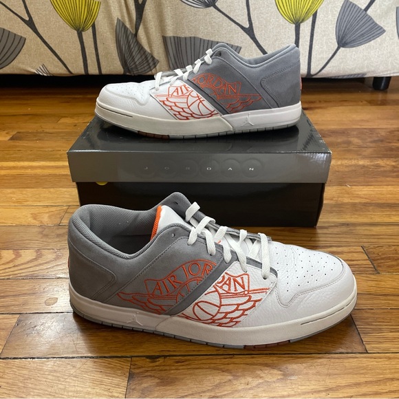 2007 Air Jordan Nu Retro 1 Low ‘Stealth Orange Blaze’ Size 11.5M Used W/ Box - Picture 1 of 9